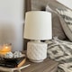 image 6 of Mara White Ceramic Table Lamp