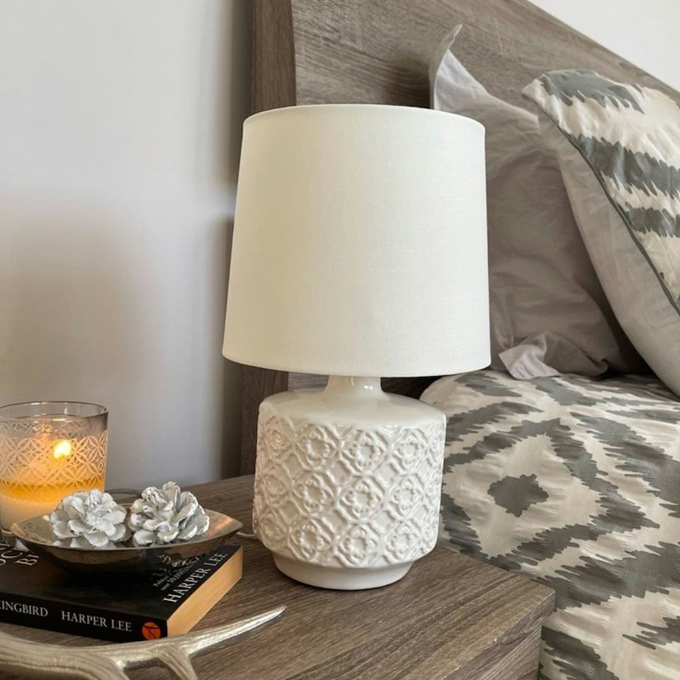 image 1 of Mara White Ceramic Table Lamp