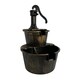 image 1 of 2 Tier Cascading Barrel Garden Water Pump Fountain Feature