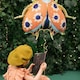 image 4 of Floral Ladybird Giant Helium Foil Balloon 87cm / 34 in