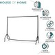 image 5 of Clothes Rail Superior Heavy Duty Metal With Wheels Rack 5FT Long x 5FT Tall Black | One Size