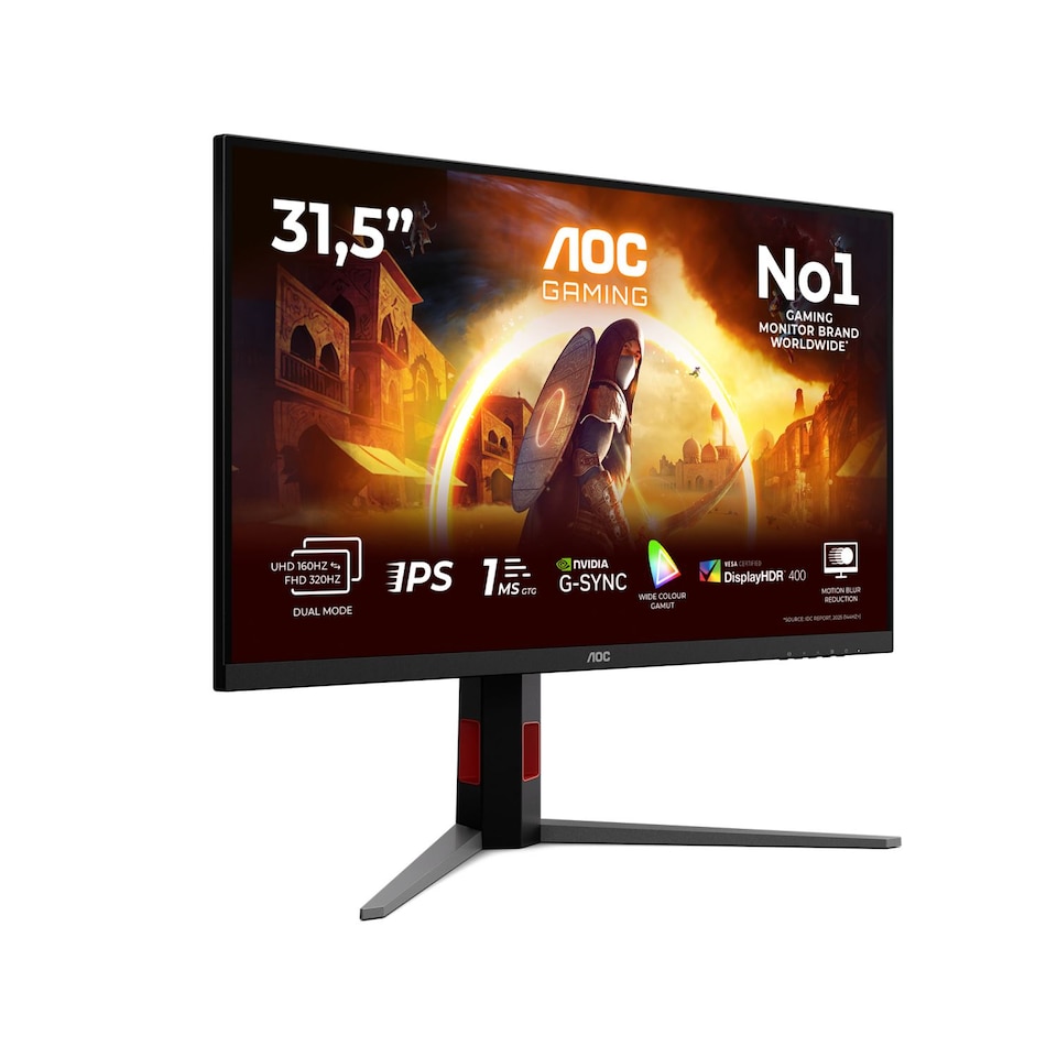image 1 of AOC G4 U32G3U 32-Inch Fast IPS Dual Frame 4K UHD Height Adjustable Gaming Monitor