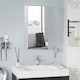 image 2 of HOMCOM Wall Mounted Bathroom Mirror Glass Storage Cabinet Stainless Steel