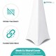 image 4 of Triple Sided Stretch Tripod Speaker DJ Stand Cover with Loop - 10pcs