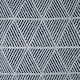 image 2 of Geo Diamond Collection Recycled Cotton Throw in Navy (90" x 100") Blue | Blue