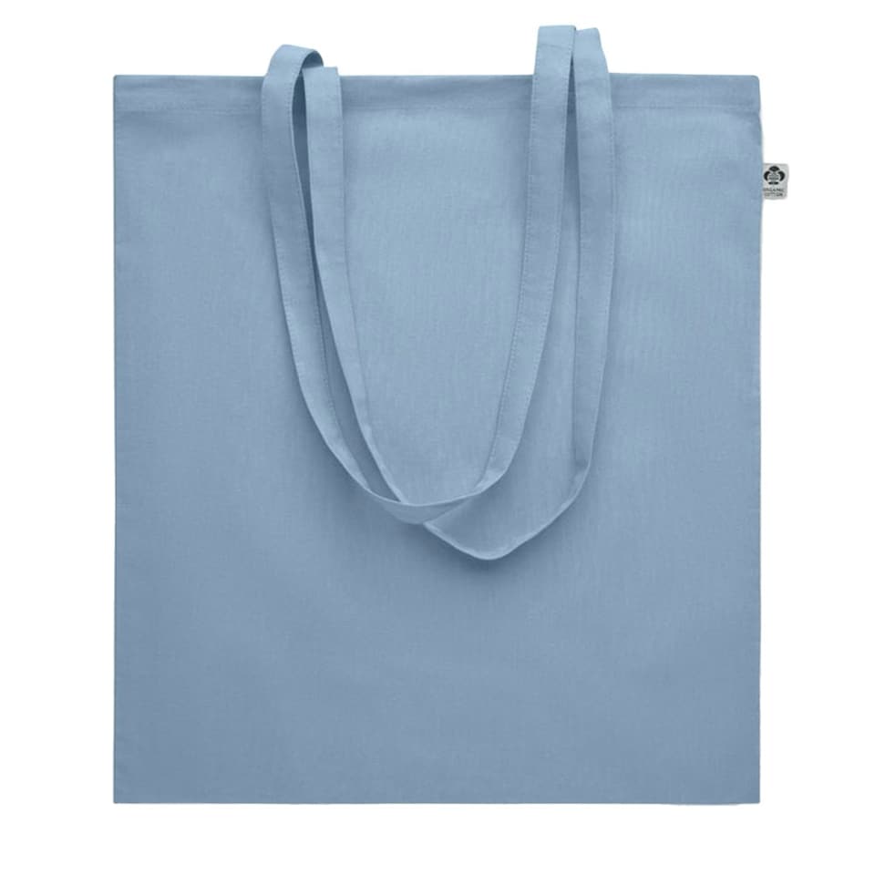 image 1 of MidOcean Onel Plain Organic Cotton Shopper Bag - Baby Blue - One Size Blue