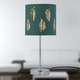 image 7 of Set of 2 Chrome Stick Table Lamps with Dark Green Fern Cut Out Shades | Chrome | Green | Medium | 2
