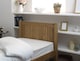 image 4 of 4ft Small Double Antique honey pine,wood,wooden low foot end,solid panel bed frame.Shaker style