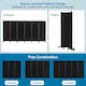 image 5 of COSTWAY 6-Panel Folding Room Divider 172cm Rolling Privacy Screen-Black
