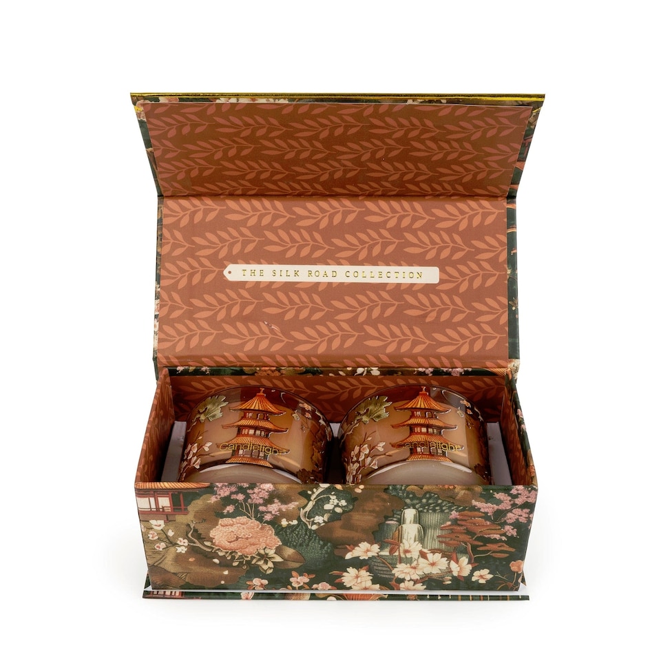 image 1 of The Silk Road Collection Samarkand Moroccan Spice Candle Duo Gift Set