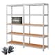 image 1 of 2 x 5 Tier Metal Shelf Storage Unit Shelving Shelves Racking Warehouse Rack Shed