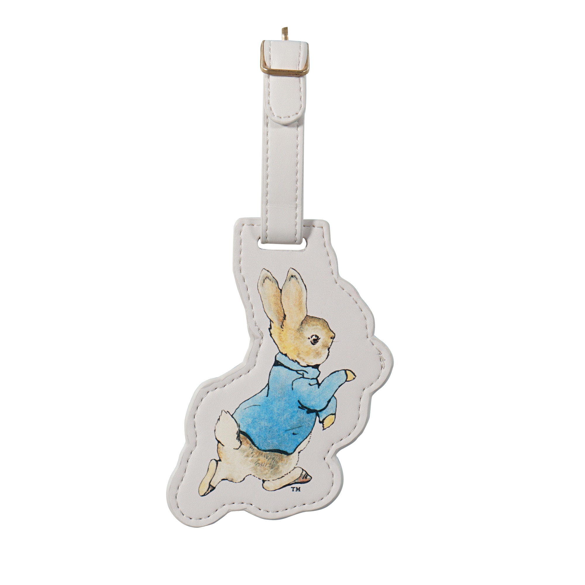Peter Rabbit Luggage Tag PU Shaped in White