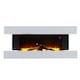 image 1 of Living and Home 50 inch Electric Fireplace with Wooden Mantel, Remote Control,2000W