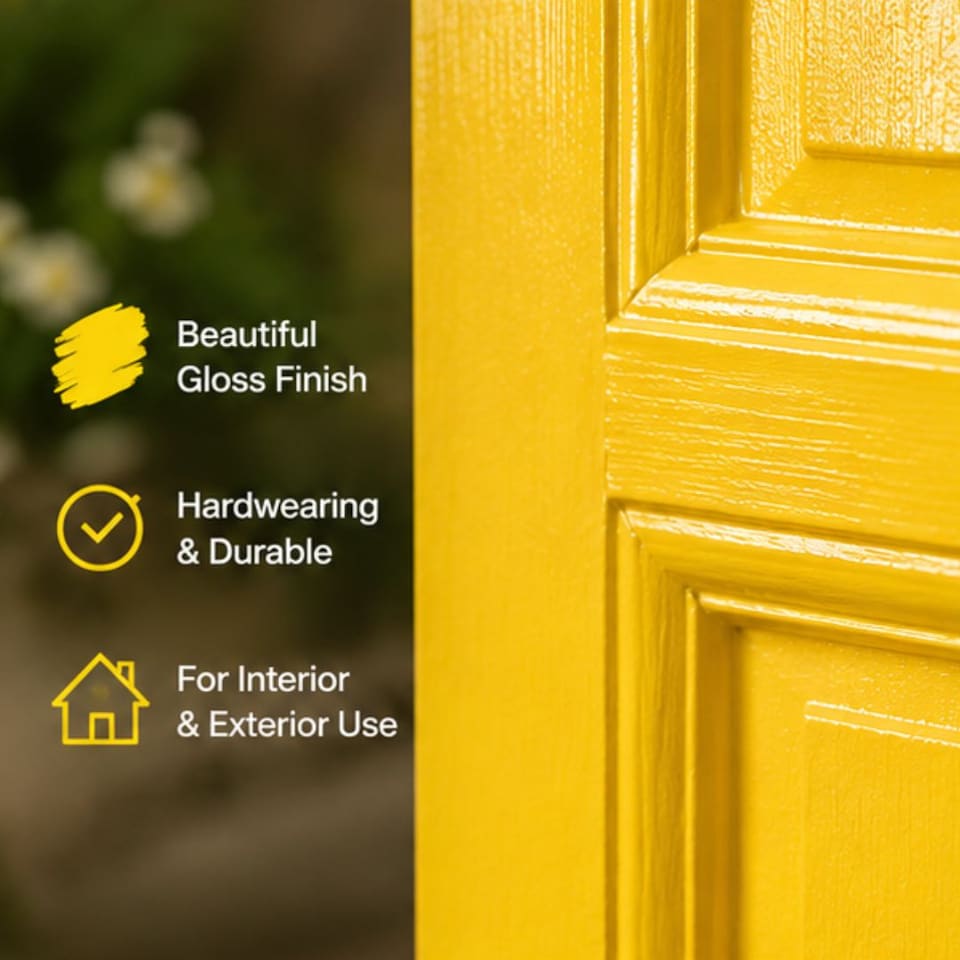 image 1 of Rustins - Quick Dry Small Job Gloss Paint Buttercup 250ml