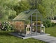 image 3 of 8 x 8 Feet Balance Greenhouse - Polycarbonate - L247 x W244 x H229 cm - Grey