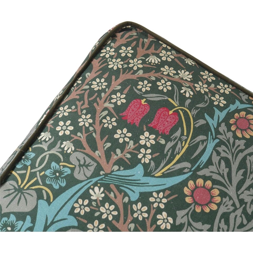 image 1 of Morris & Co Blackthorn Print Dog Mattress Bed - Medium | Green | M | 1