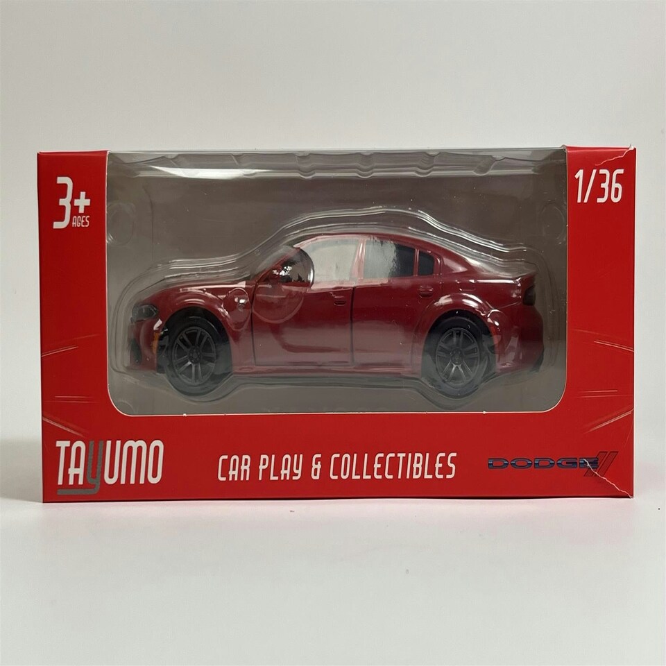 image 1 of Dodge Charger Red LHD Pull and Go 1:36 Scale Tayumo 36145215