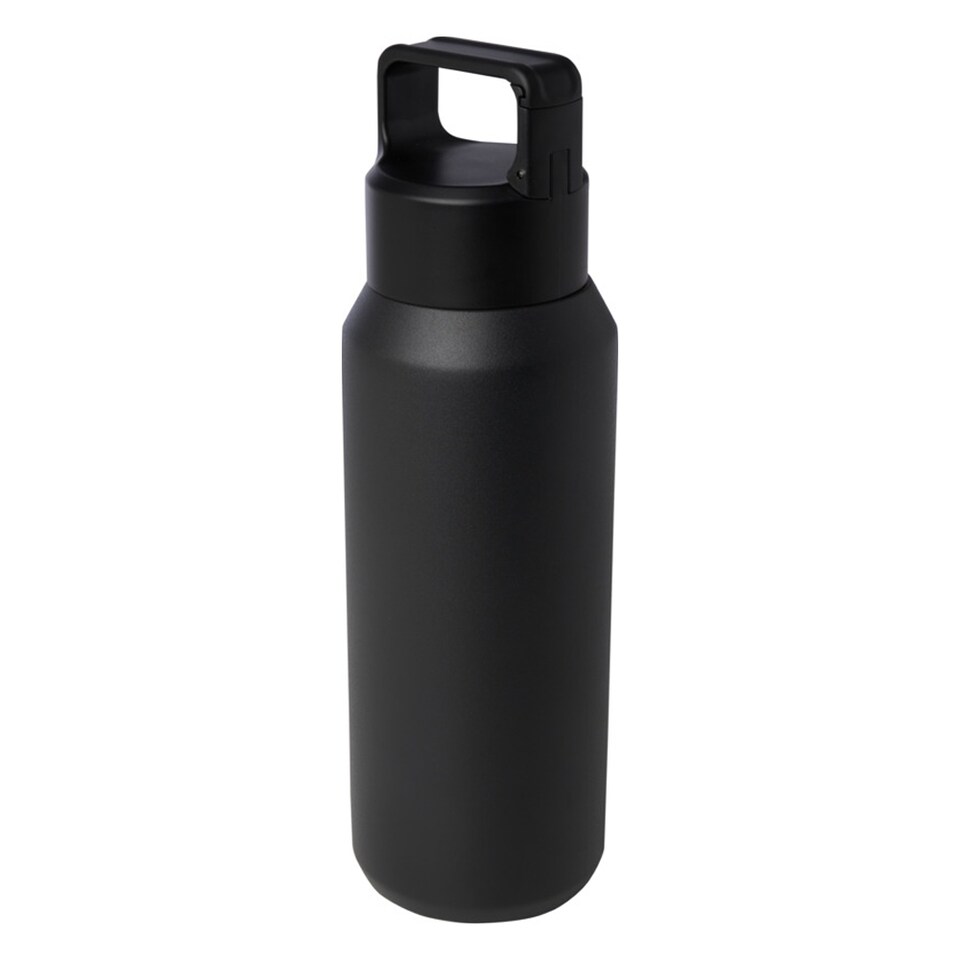image 1 of Floso Astra Stainless Steel 600ml Insulated Water Bottle | Black | Solid Black | 1