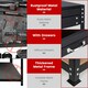 image 7 of COSTWAY Workbench Garage Worktable with Drawers-Black