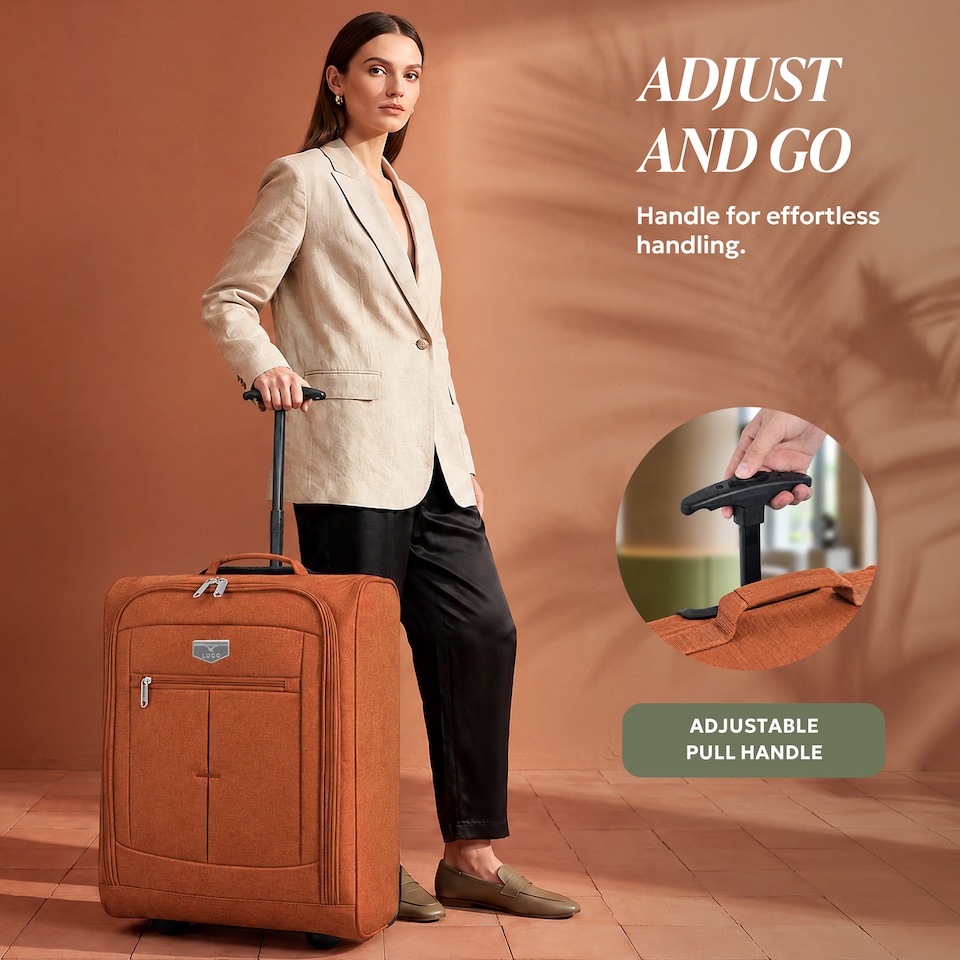 image 1 of Lugg Mars Soft Cabin Bag with Wheels 56x45x25cm for EasyJet Overhead Locker