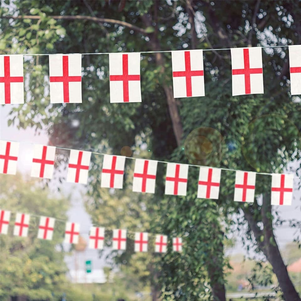 image 1 of St. George Bunting (10m, 30 Flags) Multi