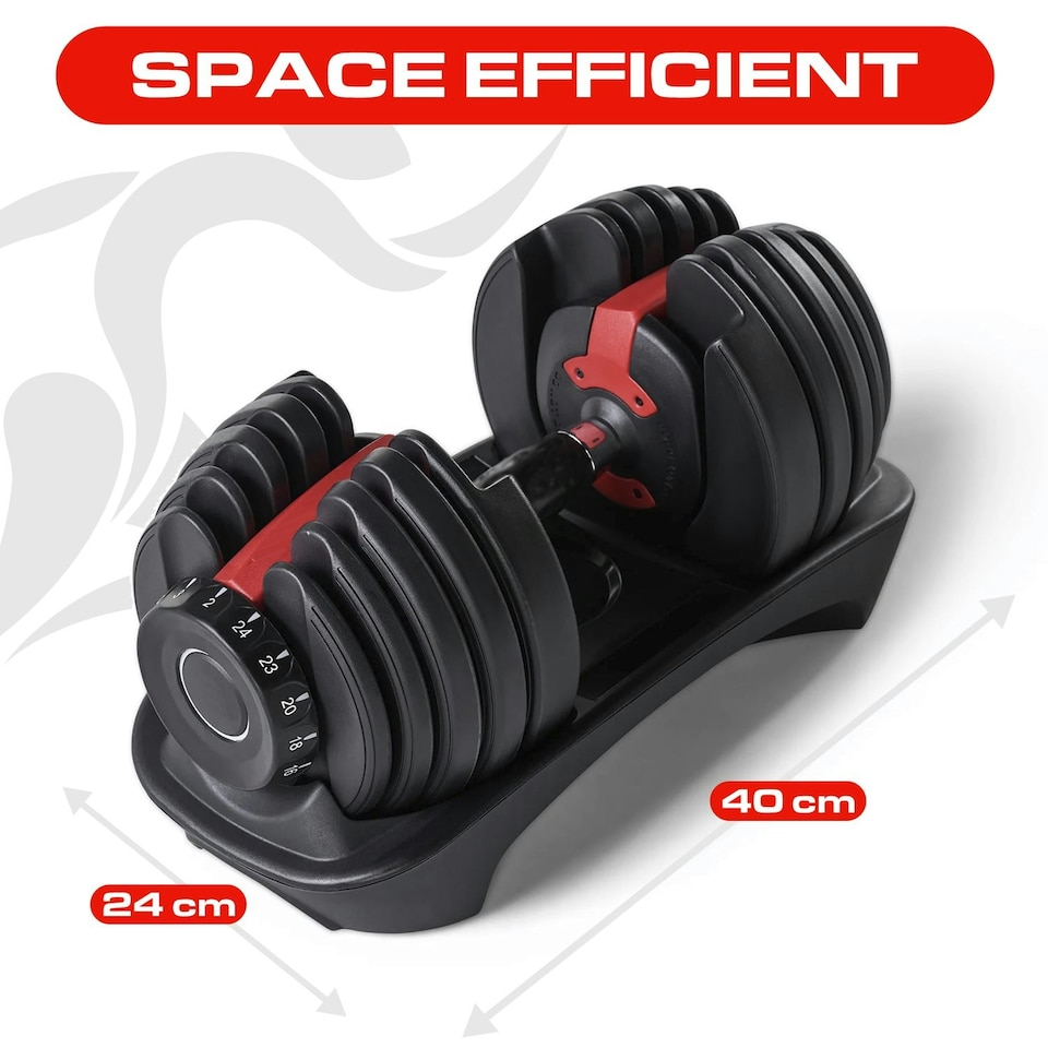 image 1 of Strongology Home Fitness Pair Adjustable Smart Dumbbell from 2.5kg up to 24kg Training Weights
