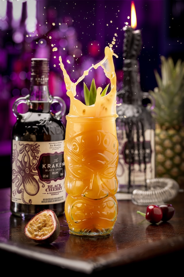 image 1 of Kraken - Black Cherry & Madagascan Vanilla Black Spiced Rum (Includes Branded Glass)