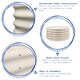 image 2 of Harbour Housewares Round Raised Garden Beds - 90cm x 45cm - Ivory - Pack of 2 Cream