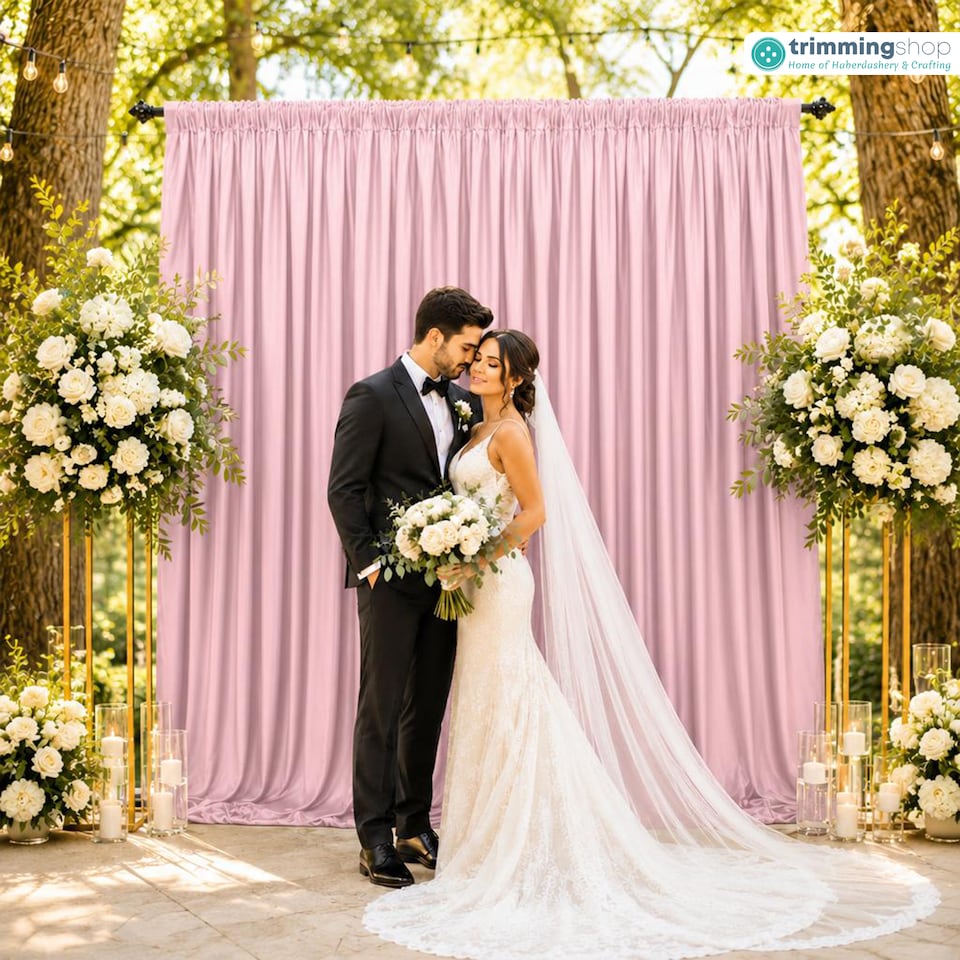 image 1 of 3x3m Spandex Backdrop Photography Background Drapes with Rod Pocket