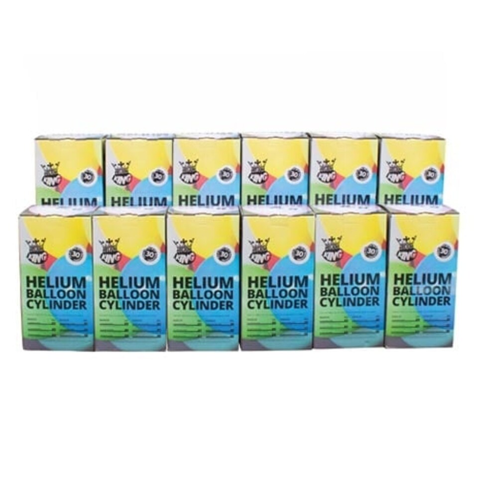 image 1 of Bulk Pack of 12 Small Disposable Helium Gas Canisters