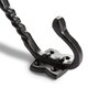 image 2 of Hammer & Tongs Twisted Scroll Hat & Coat Hook - W40mm x H125mm - Black