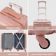 image 2 of 55x35x25cm Air France & KLM Maximum Size Cabin Carry On - Lightweight 4 Wheel ABS Hard Case Cabin Carry On Hand Luggage 35+ Airline Approved Pink | Rose | Cabin Bag
