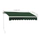 image 1 of Living and Home Outdoor Retractable Patio Awning for Window and Door - L300*W250cm Green