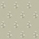image 1 of Posy Wallpaper in Cream on Organic Green | Green | Cream on Organic Green