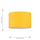 image 5 of Set of 2 Ochre 25cm Ceiling Light Shades | Yellow | Medium | 2