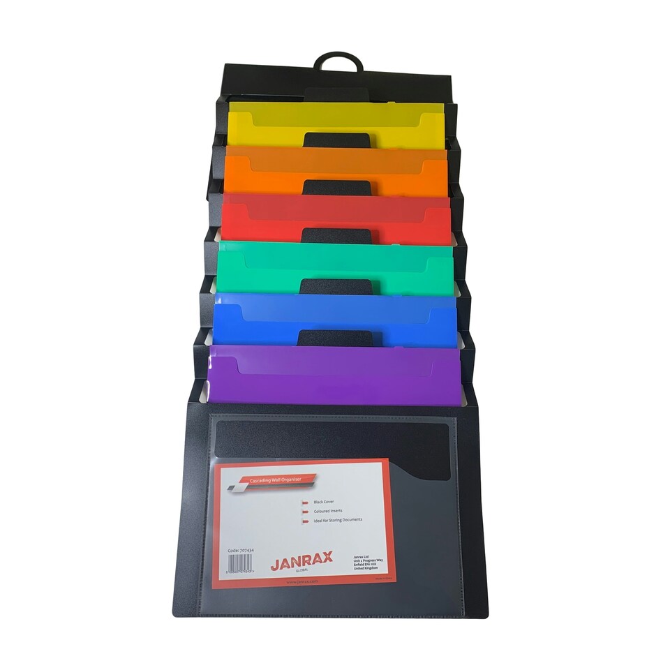 image 1 of A4 6 Pocket Cascading Wall Organiser by Janrax