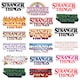 image 3 of Stranger Things Deluxe Logo Stickers (Pack of 50) - Multicoloured - One Size