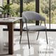 image 9 of Dining Chair Bedano - woven fabric, padded, 150 kg load capacity | Grey | grey | 6