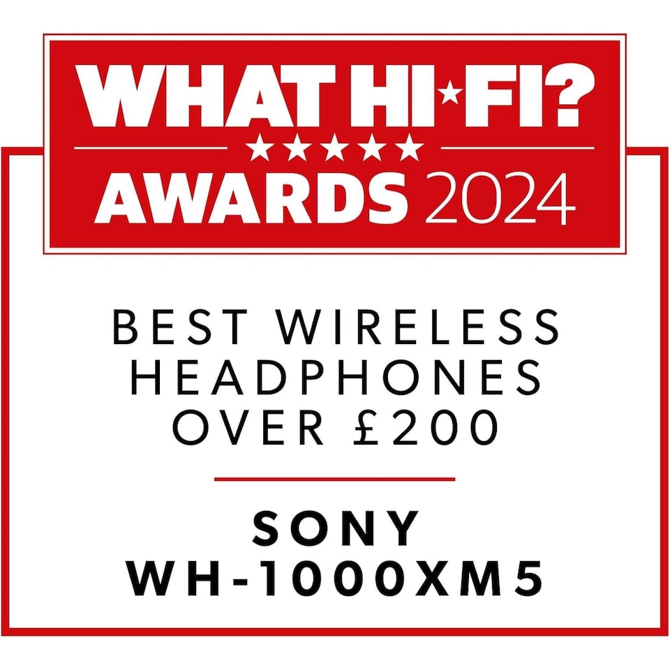 image 1 of Sony WH-1000XM5 Wireless Noise Cancelling Headphones Silver Hard Case