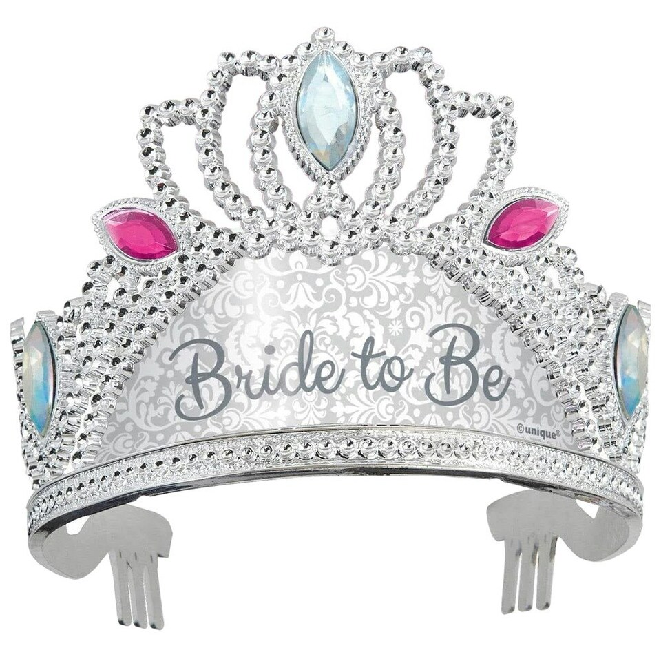 image 1 of Unique Party Bride To Be Tiara - Silver - One Size Silver