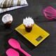 image 2 of Interiors By Premier Compact Yellow Glass Rectangular Kitchen Scale, Elecronic Style Scale For Ingredients, Easy To Read Scale