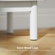 image 6 of HOMCOM Boho Bedside Table with Rattan Door and Adjustable Shelf, White White | Natural Rattan