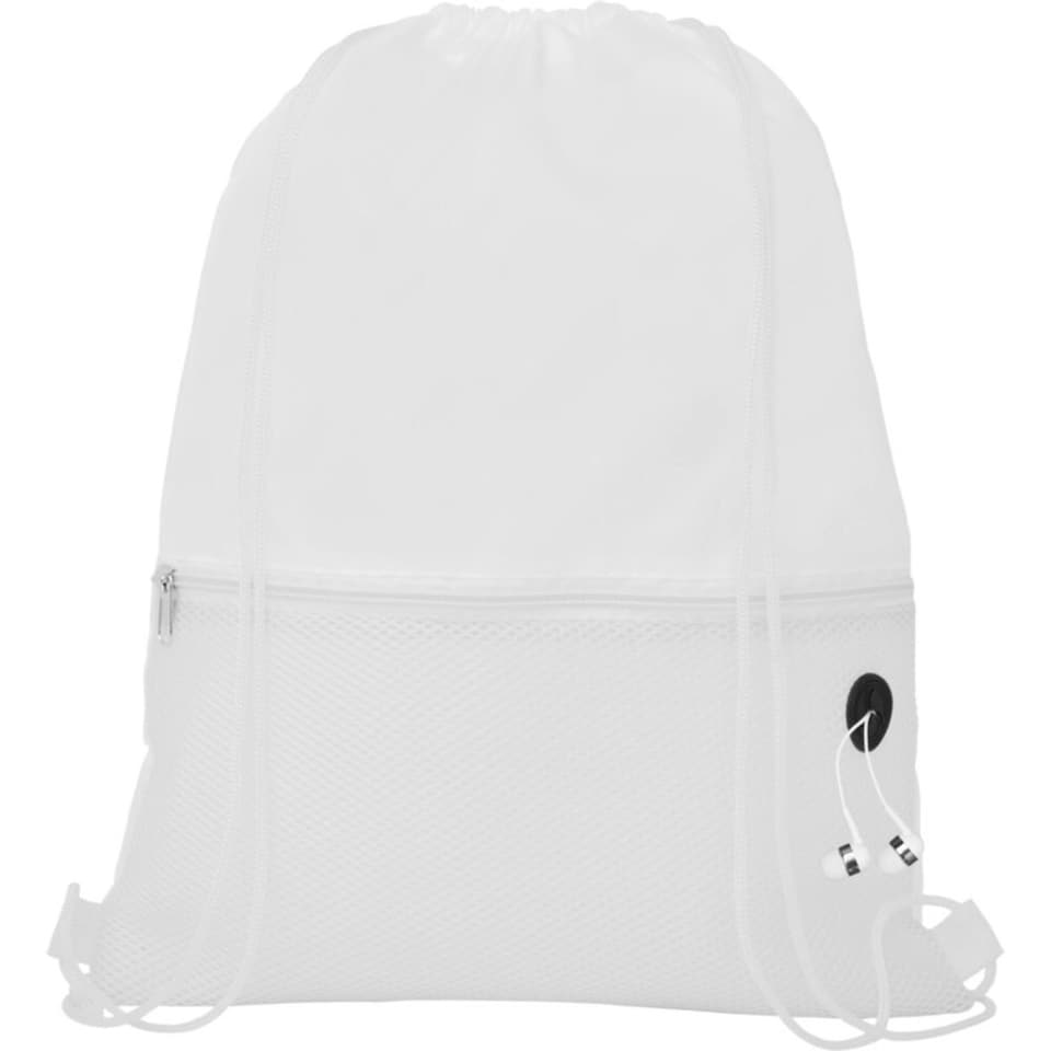 image 1 of Bullet Oriole Mesh Drawstring Bag - White - One Size | White | One Size
