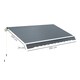 image 8 of Outsunny Replacement Canopy for 3 x 2.5 m Awning (Fabric Only) Cream | Cream