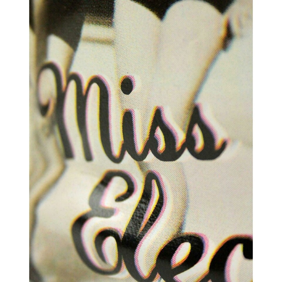 image 1 of Miss Election 1926 Cosmetic Bag - Pink/Black/White - One Size Pink