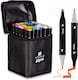 image 1 of Straame Alcohol Markers – Dual-Tip Colouring Pens, (Set of 36)