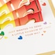 image 6 of Hallmark Greeting Card - 3D Pop-Up Rainbow And Hearts Design