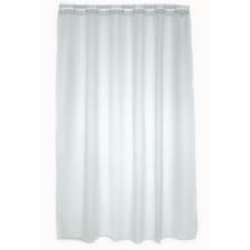 Blue Canyon Plain Shower Curtain - White - 180 x 180cm