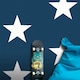image 4 of World of Wallpaper Star Wallpaper - Navy/White - 32.1ft x 21in Blue