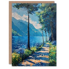 Lake District Acrylic Landscape England Birthday Him Her Card